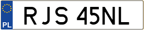 Trailer License Plate